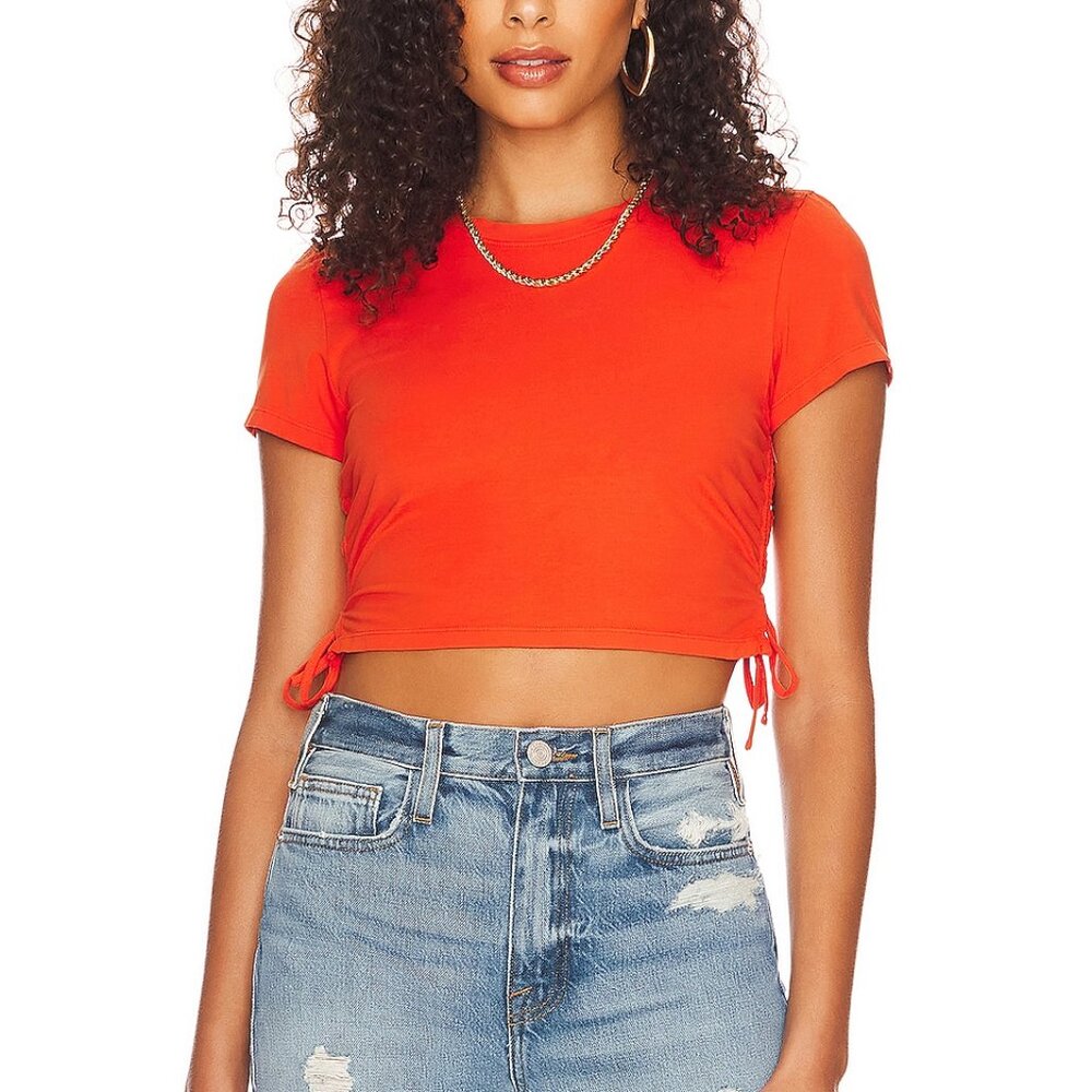 NEW | LITA by Ciara‎ x Revolve Crop Tee in Cherry Tomato Orange XL